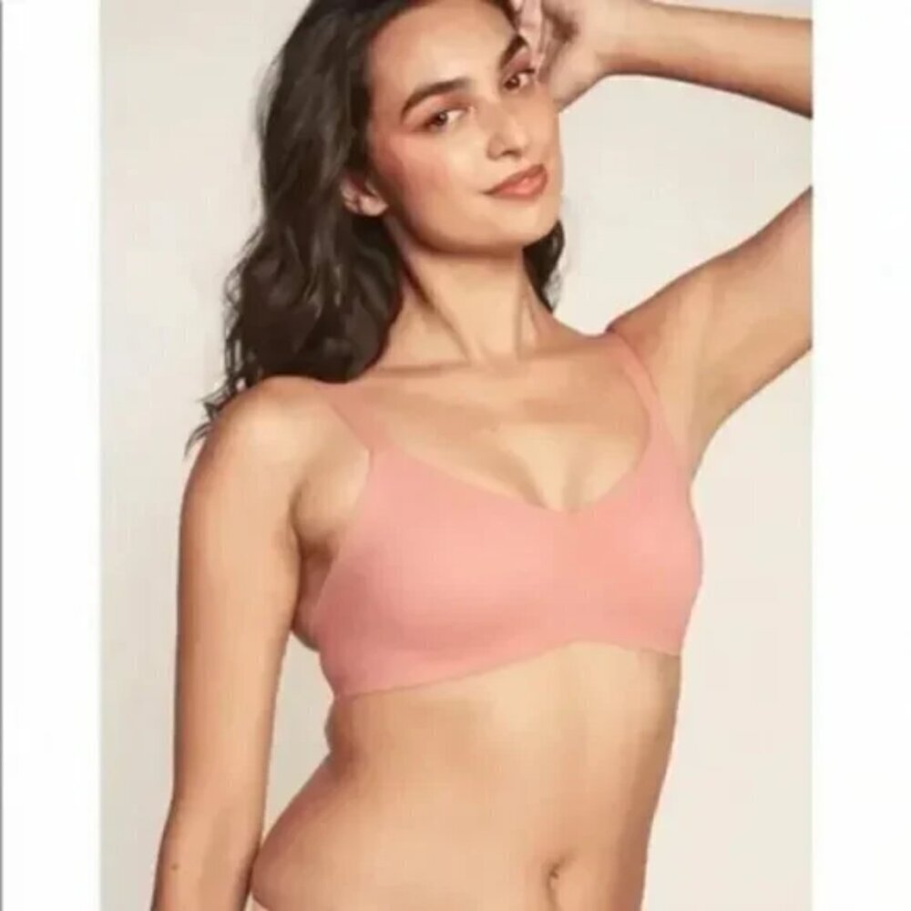 Knix Padded V-Neck Evolution Bra - Everyday Comfort Wireless Bra- Size 5